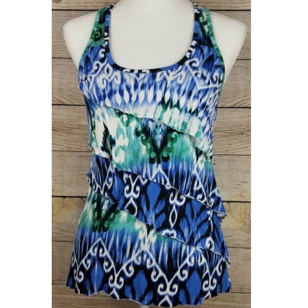 Iz Byer Ruffled Tank